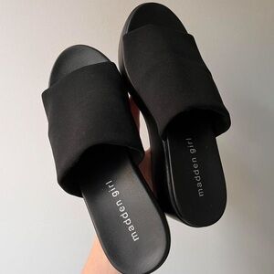 Madden Girl Black Platform Sandals